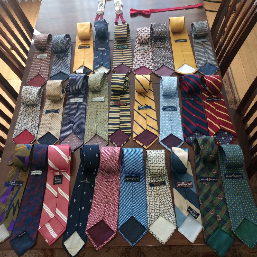 Silk, cotton ties from Brooks Brothers, Tommy Hilfiger, Paul Stuart, etc